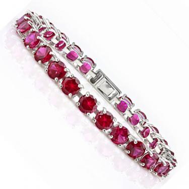 Irresistible 14k 24.50ctw Ruby Bracelet