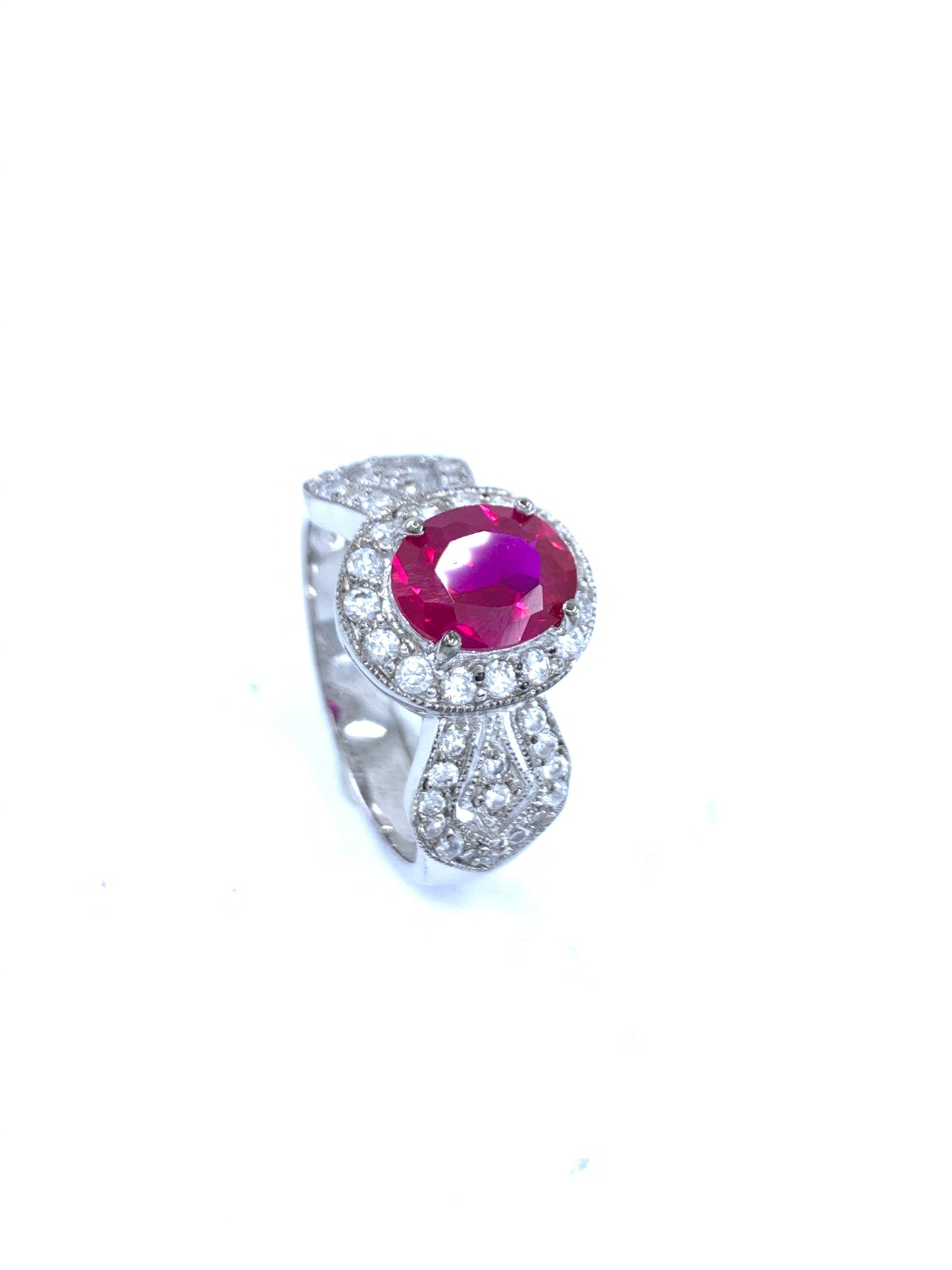 Beautiful Rosy Red Classic Ring